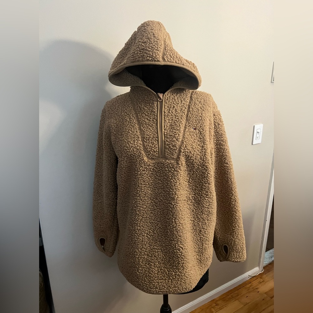 Tommy Hilfiger Camel Sherpa Fleece Jacket